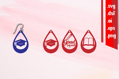 Graduation Earrings | Senior Earrings | Class of SVG zafrans studio 