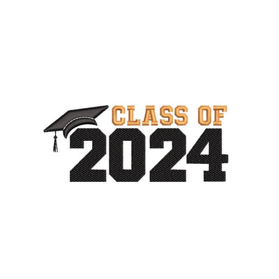 Graduation Embroidery Design, Class of 2024 Embroidery File, 2024 Grad, 3 sizes, Instant Download Embroidery/Applique DESIGNS Nino Nadaraia 