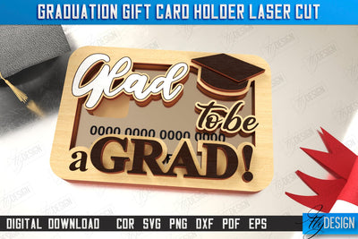 Graduation Gift Money Card Holder | Grad 2025 | Graduation Gift Idea | Greeting Card | CNC File SVG Fly Design 