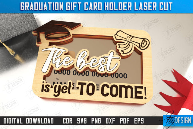 Graduation Gift Money Card Holder | Grad 2025 | Graduation Gift Idea | Greeting Card | CNC File SVG Fly Design 