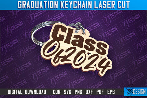 Graduation Keychain Laser Cut | School Quotes | CNC File SVG Fly Design 