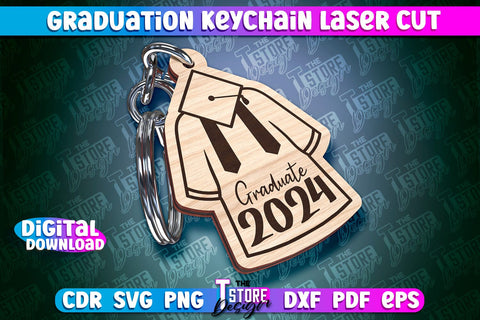Graduation Keychain Laser Cut | School Quotes | CNC File SVG The T Store Design 