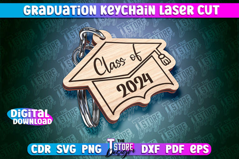 Graduation Keychain Laser Cut | School Quotes | CNC File SVG The T Store Design 
