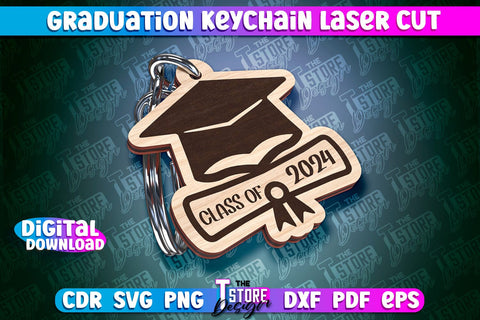 Graduation Keychain Laser Cut | School Quotes | CNC File SVG The T Store Design 