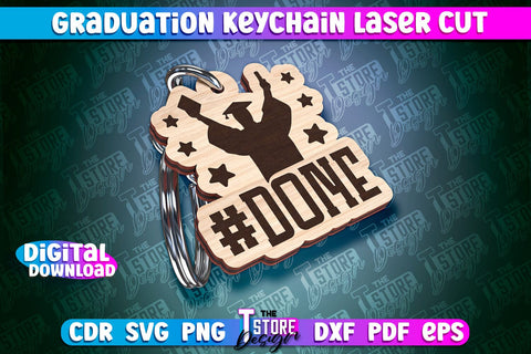 Graduation Keychain Laser Cut | School Quotes | CNC File SVG The T Store Design 