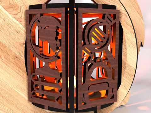 Graduation Lamp Owl SVG LaserCutano 