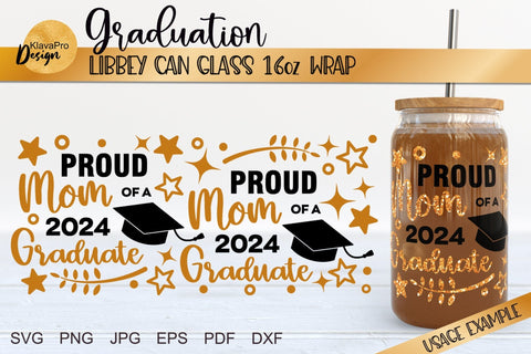 Graduation Libbey glass 16oz | Can glass wrap svg Bundle SVG Klava P 