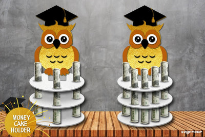 Graduation Money Cake Owl | Money Holder | Layered SVG SVG SvgOcean 