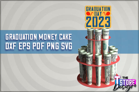 Graduation Money Cake SVG Bundle | Money Holder SVG Design | Gift SVG Design SVG The T Store Design 