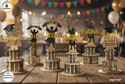 Graduation Money Cake SVG Bundle SVG SvgOcean 