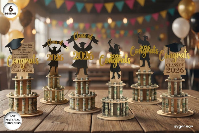 Graduation Money Cake SVG Bundle SVG SvgOcean 