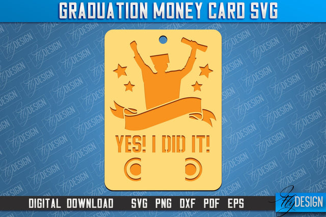 Graduation Money Card | Class 2024 | Grad SVG Quotes | Greeting Money Cards SVG Fly Design 