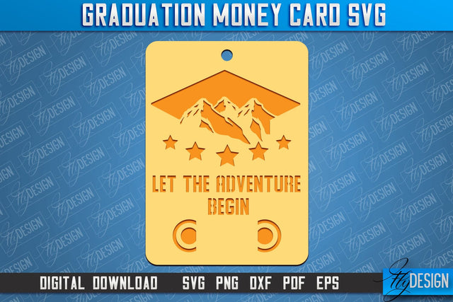 Graduation Money Card | Class 2024 | Grad SVG Quotes | Greeting Money Cards SVG Fly Design 
