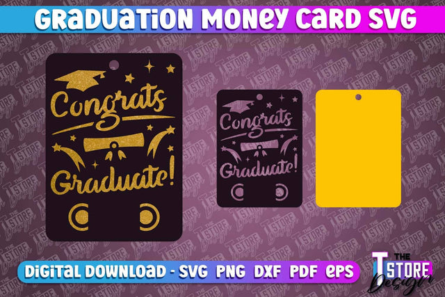 Graduation Money Card | Class 2024 | Grad SVG Quotes | Greeting Money Cards SVG The T Store Design 