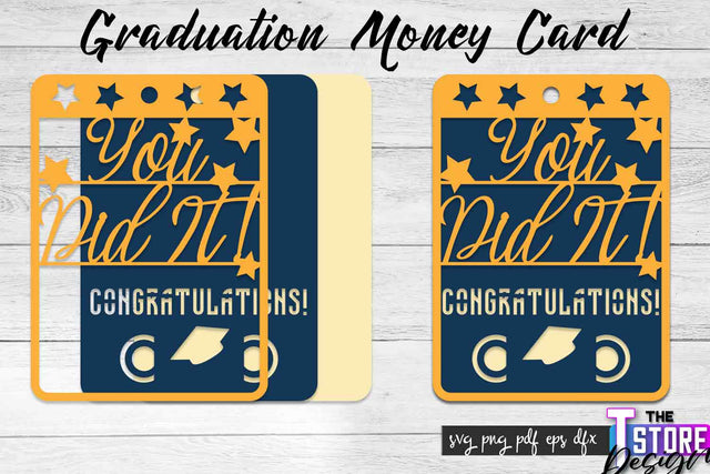Graduation Money Card SVG | Glad To Be Grad SVG Design | Grad SVG Quotes SVG The T Store Design 