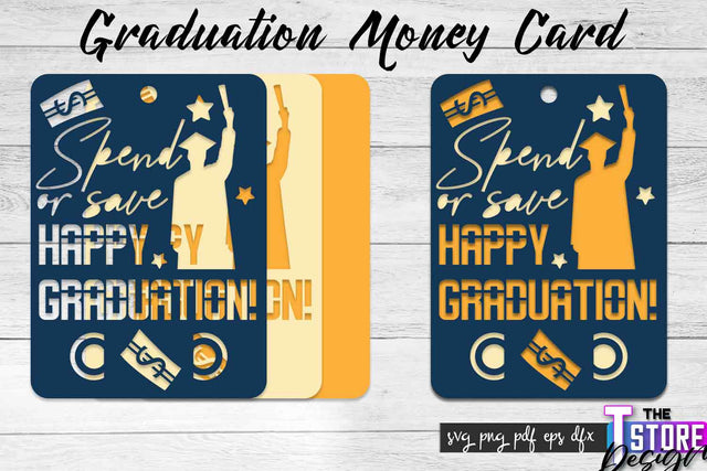 Graduation Money Card SVG | Glad To Be Grad SVG Design | Grad SVG Quotes SVG The T Store Design 