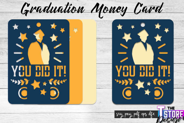 Graduation Money Card SVG | Glad To Be Grad SVG Design | Grad SVG Quotes SVG The T Store Design 