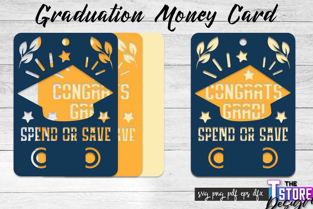 Graduation Money Card SVG | Glad To Be Grad SVG Design | Grad SVG Quotes SVG The T Store Design 