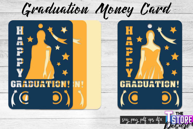Graduation Money Card SVG | Glad To Be Grad SVG Design | Grad SVG Quotes SVG The T Store Design 