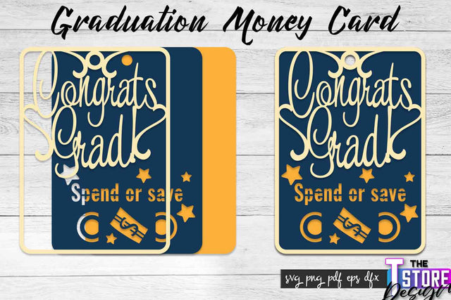 Graduation Money Card SVG | Glad To Be Grad SVG Design | Grad SVG Quotes SVG The T Store Design 
