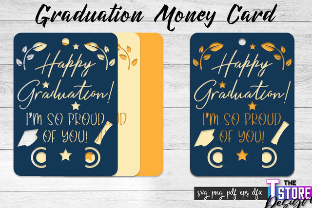 Graduation Money Card SVG | Glad To Be Grad SVG Design | Grad SVG Quotes SVG The T Store Design 
