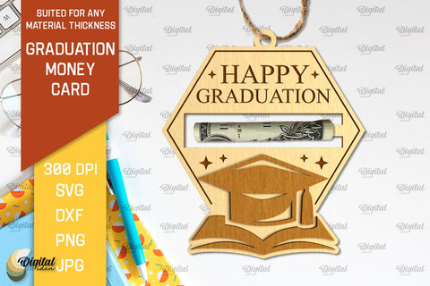 Graduation Money Cards SVG Bundle. Money Holders Laser Cut SVG Evgenyia Guschina 