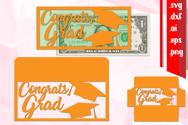 Graduation Money Envelope Papercut, Graduation Money Holder, DIY Gift Graduated, Graduation Papercut SVG zafrans studio 
