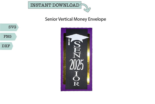 Graduation Money Gift Envelope Senior 2025 Graduation Cap Design SVG Sharia Morton Designs 