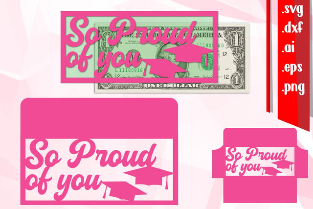 Graduation Money Holder, DIY Gift Graduated SVG zafrans studio 