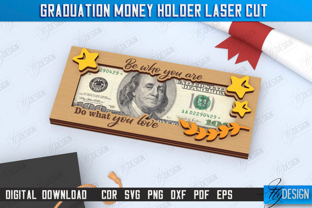 Graduation Money Holder | Grad 2025 | Graduation Gift Idea | Money Card | CNC File SVG Fly Design 