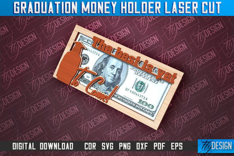 Graduation Money Holder Laser Cut Bundle | Money Holder Design | Gift SVG Design SVG Fly Design 