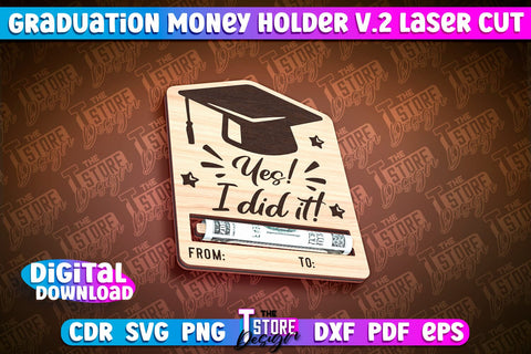 Graduation Money Holder Laser Cut Bundle | Money Holder Design | Gift SVG Design SVG The T Store Design 