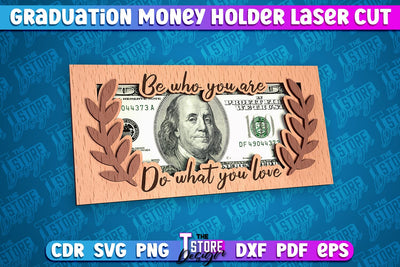Graduation Money Holder Laser Cut | Money Holder Design | Gift SVG Design SVG The T Store Design 