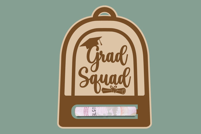 Graduation Money Holder Laser Engraving SVG zafrans studio 