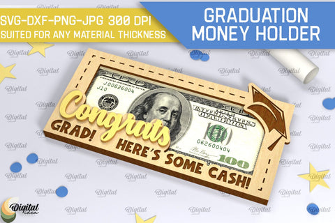 Graduation Money Holders SVG Bundle. Laser Cut Money Boxes SVG SVG Evgenyia Guschina 