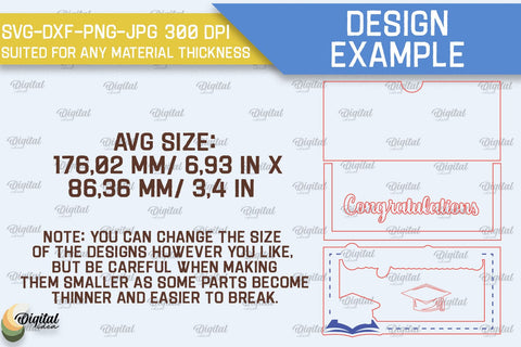 Graduation Money Holders SVG Bundle. Laser Cut Money Boxes SVG SVG Evgenyia Guschina 