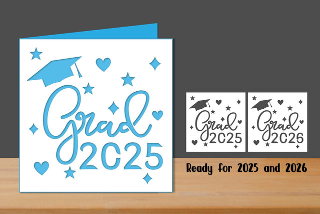 Graduation Papercut Card, Class of 2025, Grad 2025 3D Paper zafrans studio 