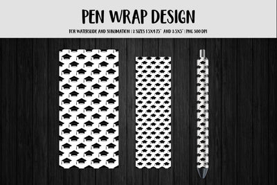 Graduation Pen Wrap Sublimation or Waterslide PNG Sublimation LaBelezoka 
