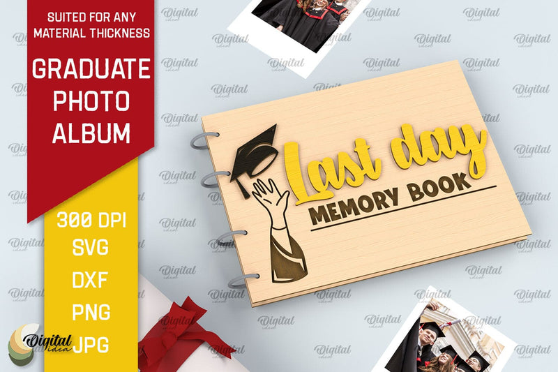 Graduation Photo Album Laser Cut. Memory Book SVG SVG Evgenyia Guschina 