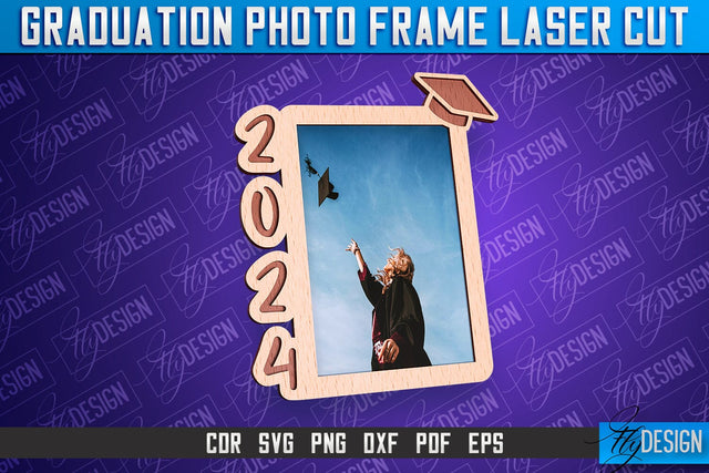 Graduation Photo Frame Laser Cut | Photo Frame Design | CNC File SVG Fly Design 