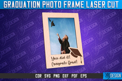 Graduation Photo Frame Laser Cut | Photo Frame Design | CNC File SVG Fly Design 