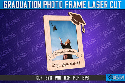 Graduation Photo Frame Laser Cut | Photo Frame Design | CNC File SVG Fly Design 
