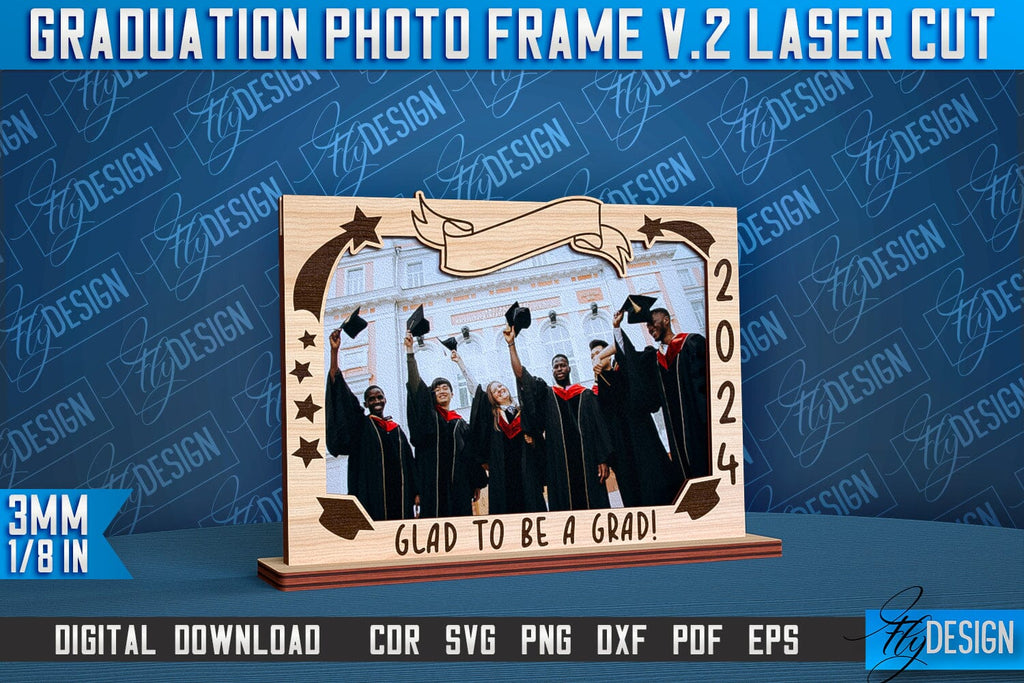 Graduation Photo Frame Laser Cut | Photo Frame Design | CNC File - So ...
