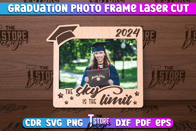 Graduation Photo Frame Laser Cut | Photo Frame Design | CNC File SVG The T Store Design 