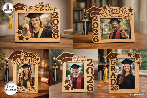 Graduation Photo Frames Bundle SVG SvgOcean 