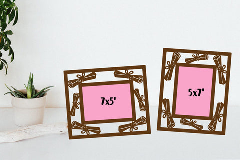 Graduation Photo Frames Cut Files, Graduation Laser Cut SVG zafrans studio 