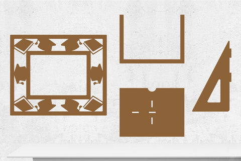 Graduation Photo Frames Cut Files SVG zafrans studio 