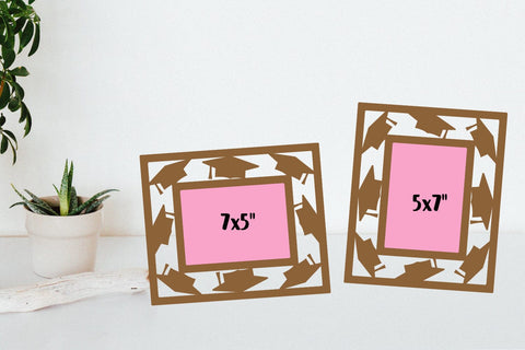 Graduation Photo Frames Cut Files SVG zafrans studio 