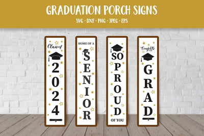 Graduation Porch Sign Bundle SVG. Class of 2024 Porch Signs SVG LaBelezoka 