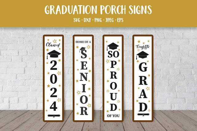 Graduation Porch Sign Bundle SVG. Class of 2024 Porch Signs SVG LaBelezoka 